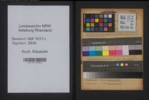 Entnazifizierung Elisabeth Koch , geb. 09.08.1907 ()