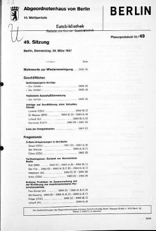 Nr. 49, 26. März 1987