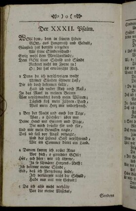Der XXXII. Psalm