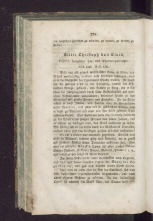 Ritter Christoph von Gluck,