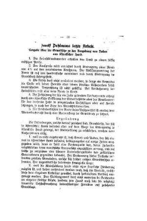 Adolf Pohlmanns letzte Arbeit