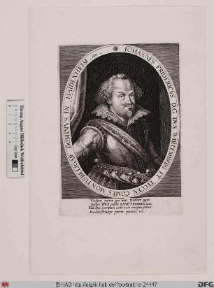 Bildnis Johann Friedrich, Herzog von Württemberg (reg. 1608-28)