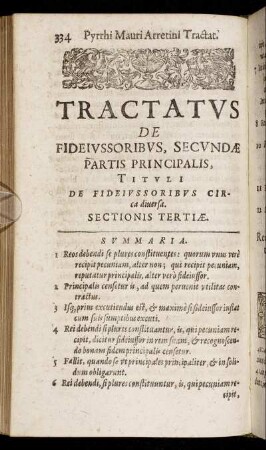 Sectionis Tertiæ.