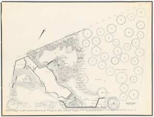 Garten Mellert, Bretten: Lageplan, Pflanzplan 1:100