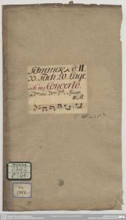 Concertos - Mus.2392-O-61 : iSol (4), orch - D; TWV 53:D 5