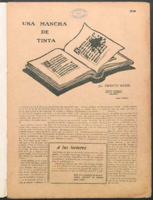 Una mancha de tinta : Por Renato Bazin - Novela premiada por la Academia Francesa