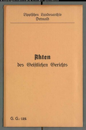 Catharina Koch, Tochter von Hans Koch, Brakelsiek, gegen Dieterich Middeke, Sohn von Henrich Middeke zum Hagedorn, wegen einer Eheklage
