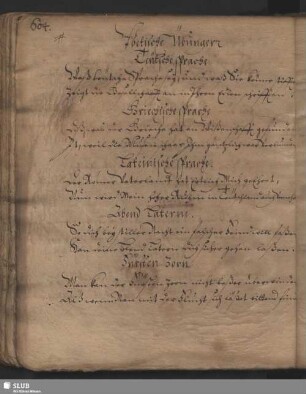 Poetische Übungen [u.a.]