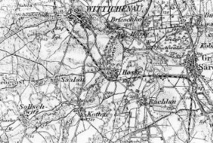 Wittichenau-Hoske. Reichskarte, 1:100.000, Einheitsblatt Nr. 89, 1922