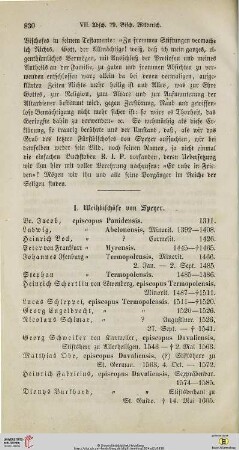 I. Weihbischöfe von Speyer