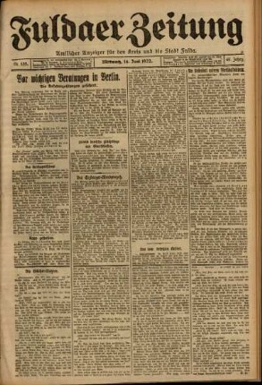 Ausgabe vom Mittwoch, den 14. Juni 1922.