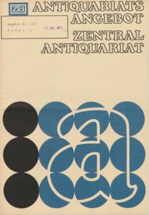 Nr. 1207: Judaica