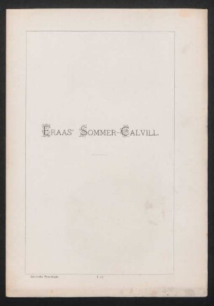I. 53. Fraas' Sommer-Calvill
