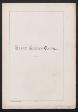 I. 53. Fraas' Sommer-Calvill