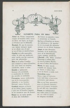 Alfabeto para un niño
