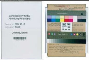 Entnazifizierung Erwin Doering , geb. 13.07.1911 (Verwaltungsangestellter)