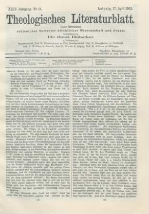 185-187 [Rezension] Jastrow, Morris, Die Religion Babyloniens und Assyriens; 1. u. 2. Lieferung