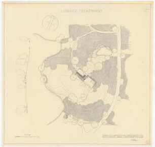 Landsitz Trenthorst, Westerau: Grundriss, Schnitt 1:500