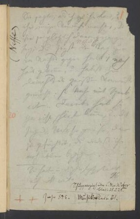 Konversationsheft 99 (ca. 8. - ca. 11. Dezember 1825)