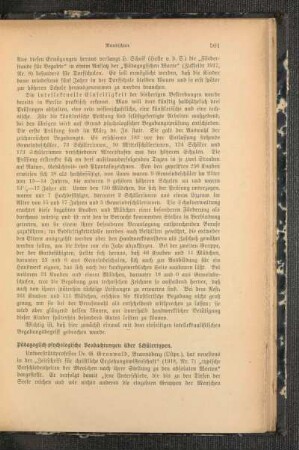 Pädagogisch-psychologische Beobachtungen über Schülertypen