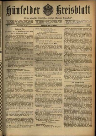 Ausgabe vom Samstag, den 06. Januar 1917.