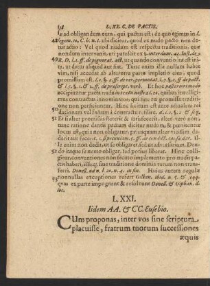 L. XXI. Iidem AA. [et] CC. Eusebio.
