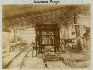 Foto der ausgebauten Anlage des Sägewerks Wintzfelden