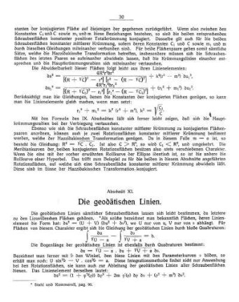 Abschnitt XI. - Die geodätischen Linien.