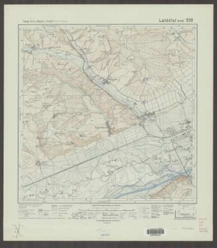 558 Landshut west ; Topographische Karte von Bayern 1:25.000 [Positionsblätter]