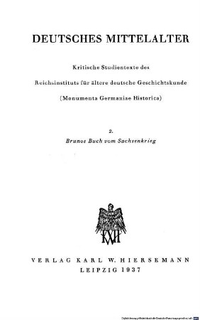 Brunos Buch vom Sachsenkrieg