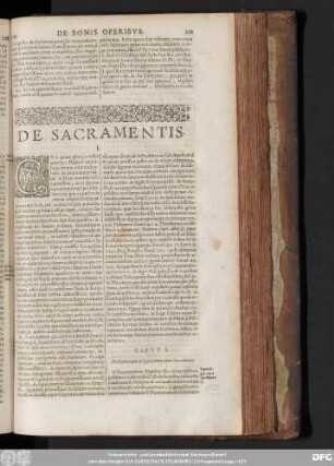 Caput I. De Etymologia & Synonymia vocis Sacramentis.