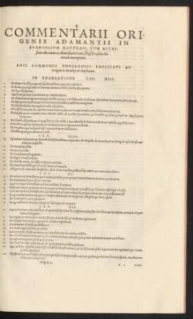 Commentarii Origenis Adamantii In Evangelium Matthaei ...
