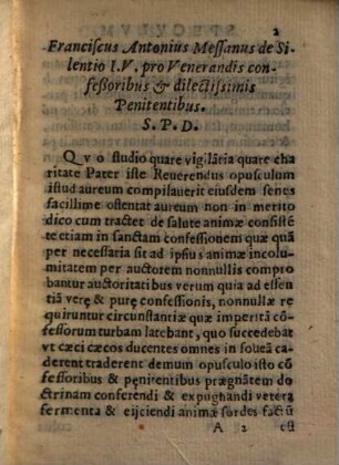 Specvlvm Confessorvm, Et Lvmen Conscientiae : continens plenam normam confitendi ...