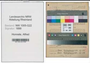 Entnazifizierung Alfred Honnete , geb. 23.01.1906 (Kaufmann)