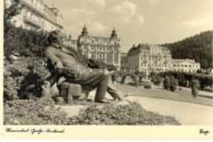 Das Goethedenkmal in Marienbad