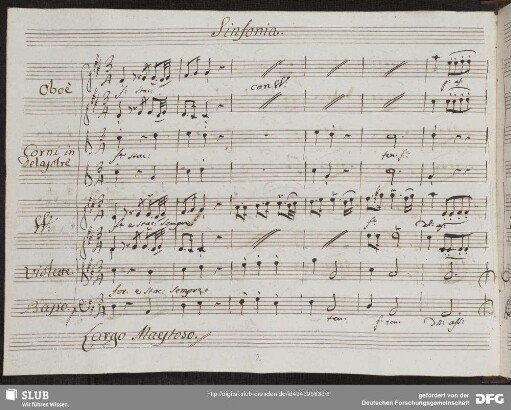 Sinfonia. Largo Maestoso