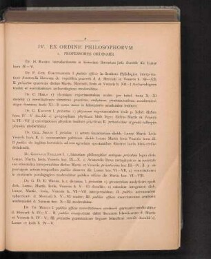 IV. Ex Ordine Philosophorvm