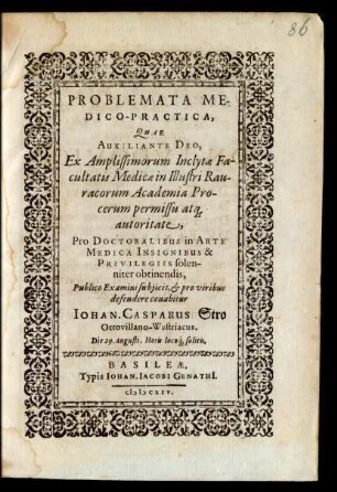 Problemata Medico-Practica