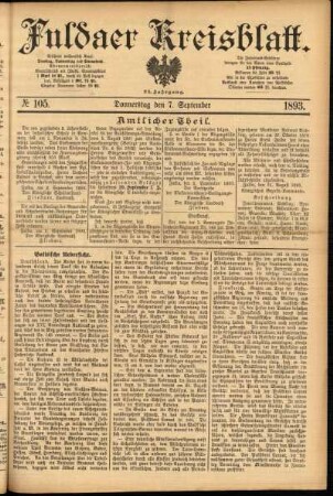 Ausgabe vom Donnerstag, den 07. September 1893.