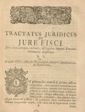 Tractatus juridicus de jure fisci.
