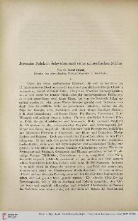 Jeremias Falck in Schweden und seine schwedischen Stiche