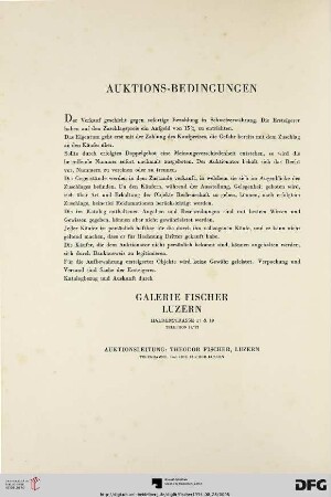 Auktionsbedingungen