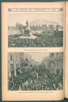 Las fiestas del centenario de Verdi - [Ilustración]