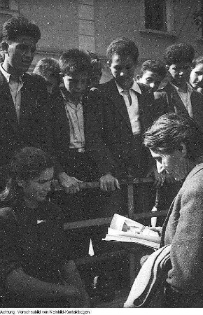 Besuch der griechischen Schriftstellerin Melpo Axioti