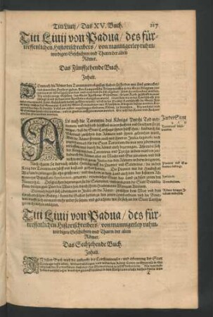 Das Fünffzehende Buch.