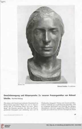 58: Gemütsbewegung und Körpersprache : zu neueren Frauengestalten von Richard Scheibe