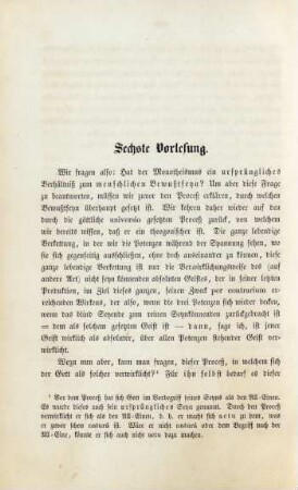 Sechste Vorlesung