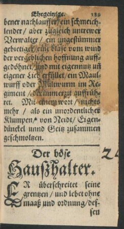 Der böse Hausshalter.