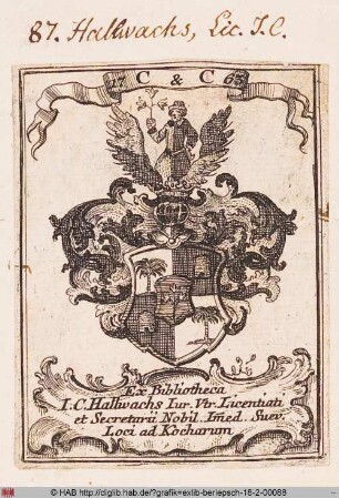 Wappen des Johann Conrad Hallwachs