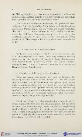 § 2. Kreuzende Verschiedenheiten
